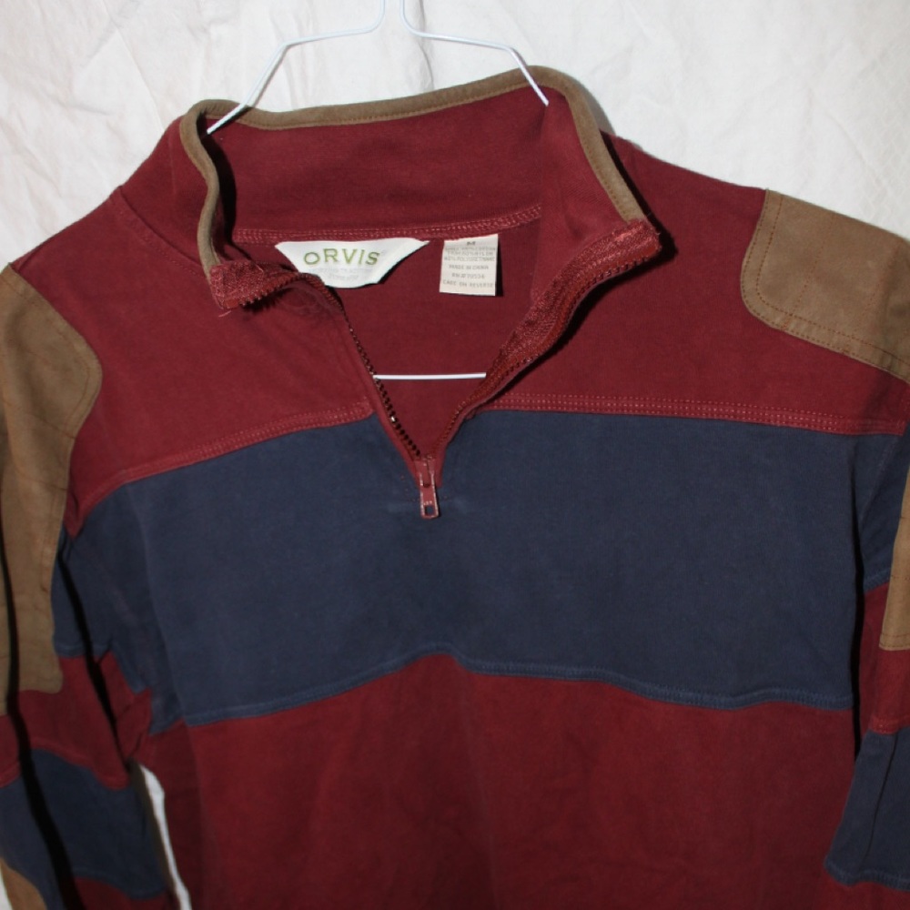 ORVIS RUGBY THREE QUARTER ZIP (M)